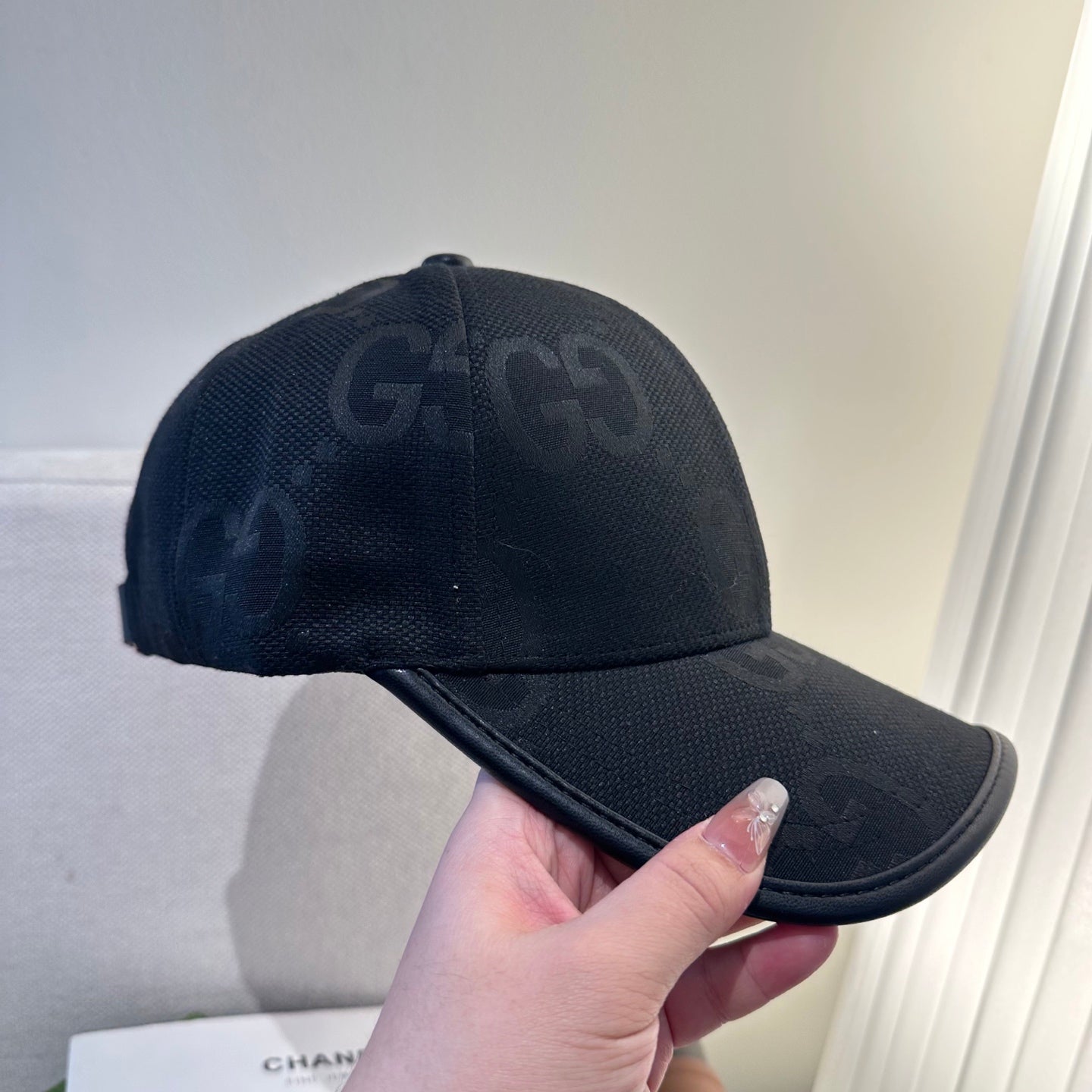 Casquette Gucci Grand Logo Noir