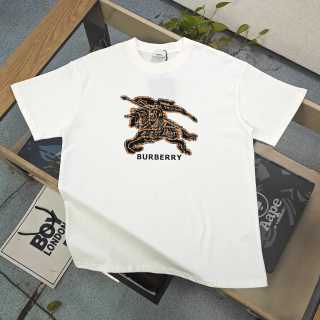 T-shirt Burberry – Grande Broderie Équestre Tartan