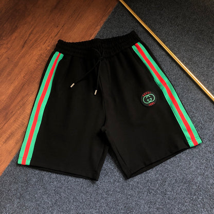 Short Gucci GG 1921 Noir Bandes Vertes