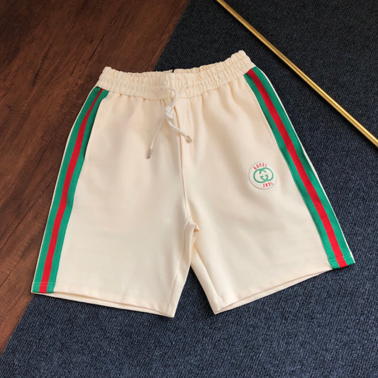 Short Gucci GG 1921 Crème Bandes Vertes