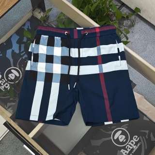 Short à Carreaux Style Burberry – Marine/Rouge
