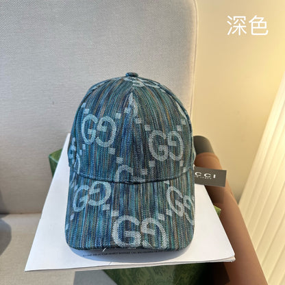 Casquette Gucci GG Denim Bleu Foncé