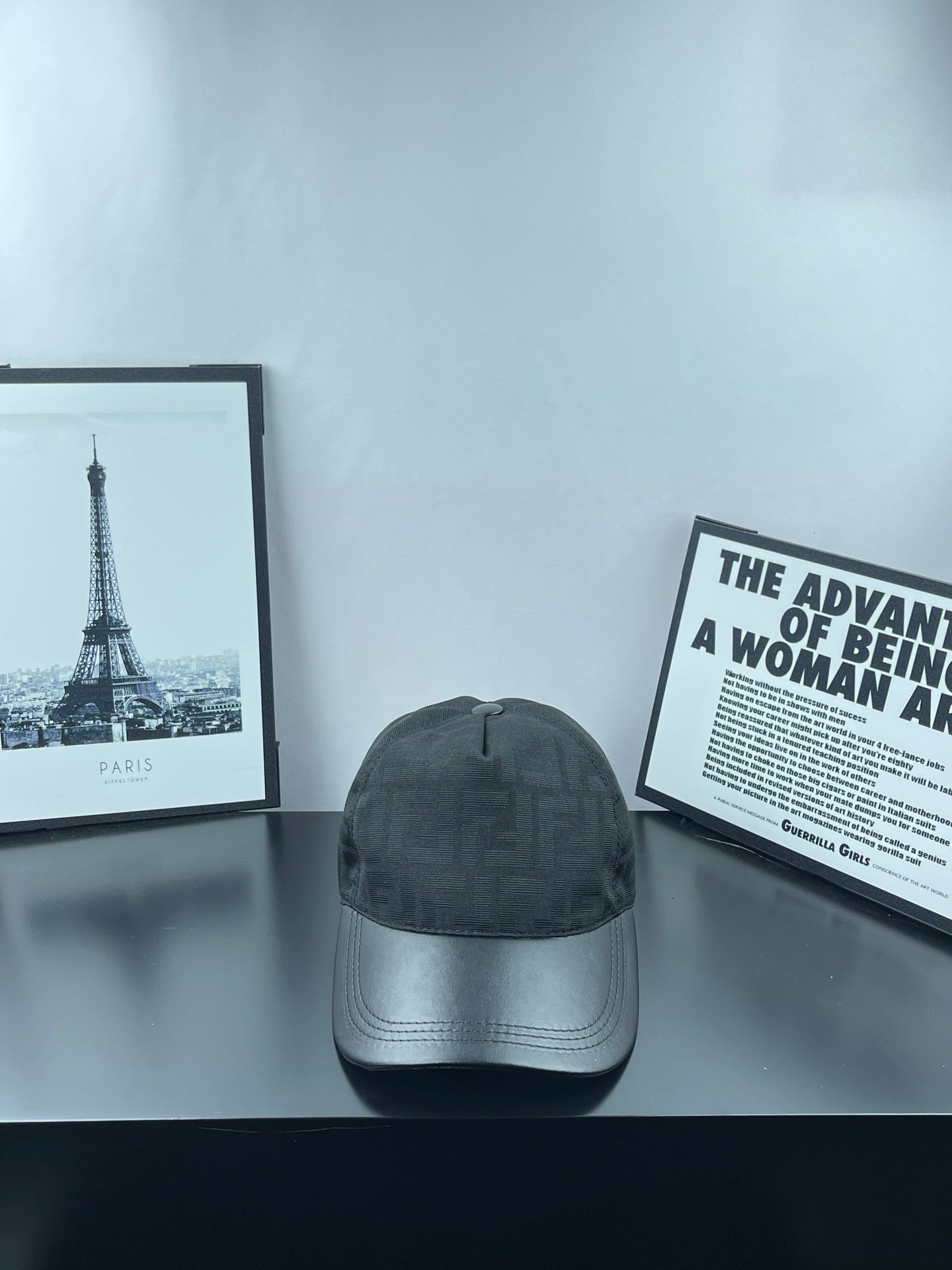 Casquette Fendi Noire Visière Cuir