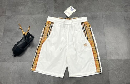 Short Style Burberry – Blanc & Tartan Camel