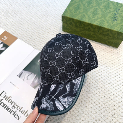 Casquette Gucci – Noir & Motif Gris