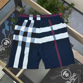 Short à Carreaux Style Burberry – Marine/Rouge