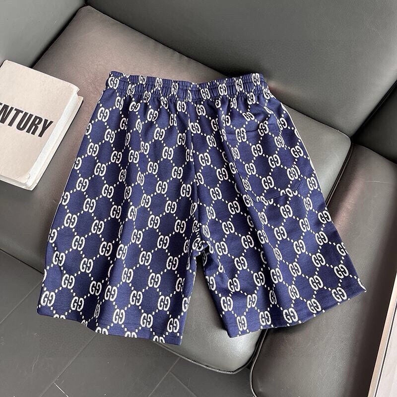 Short Gucci GG Canvas Bleu Marine