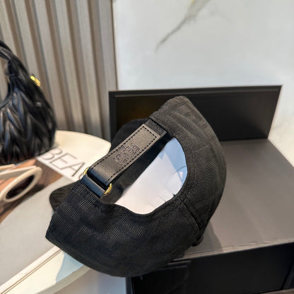 Casquette Style Fendi – Monogramme FF Noire