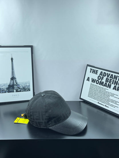Casquette Fendi Noire Visière Cuir