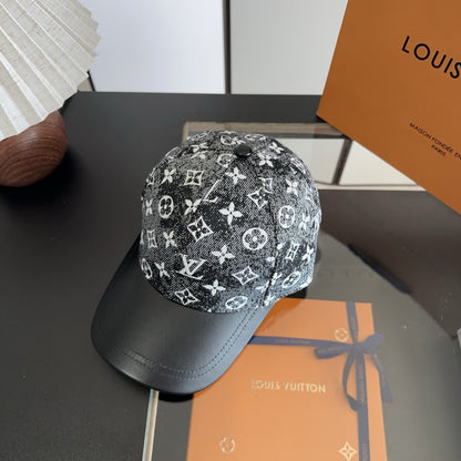 Casquette Motif Louis Vuitton Noir