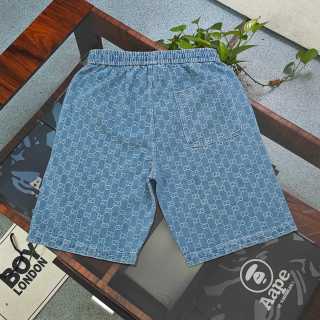 Short Gucci GG Canvas Denim Bleu