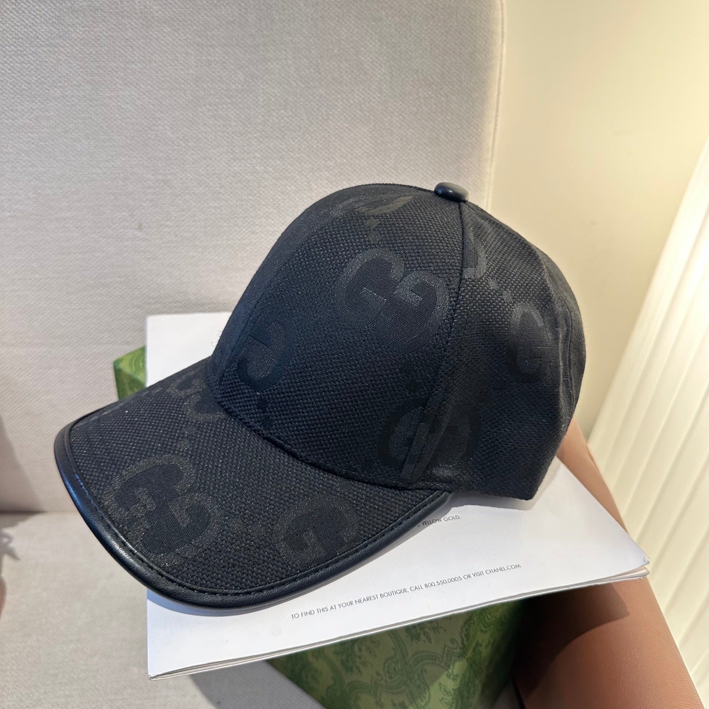 Casquette Gucci Grand Logo Noir