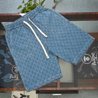 Short Gucci GG Canvas Denim Bleu