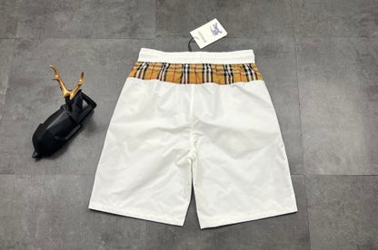 Short Style Burberry – Blanc & Tartan Camel