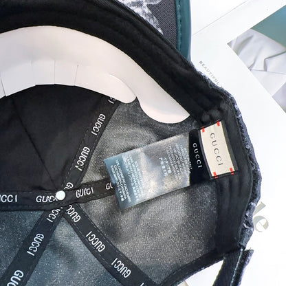 Casquette Gucci – Noir & Motif Gris