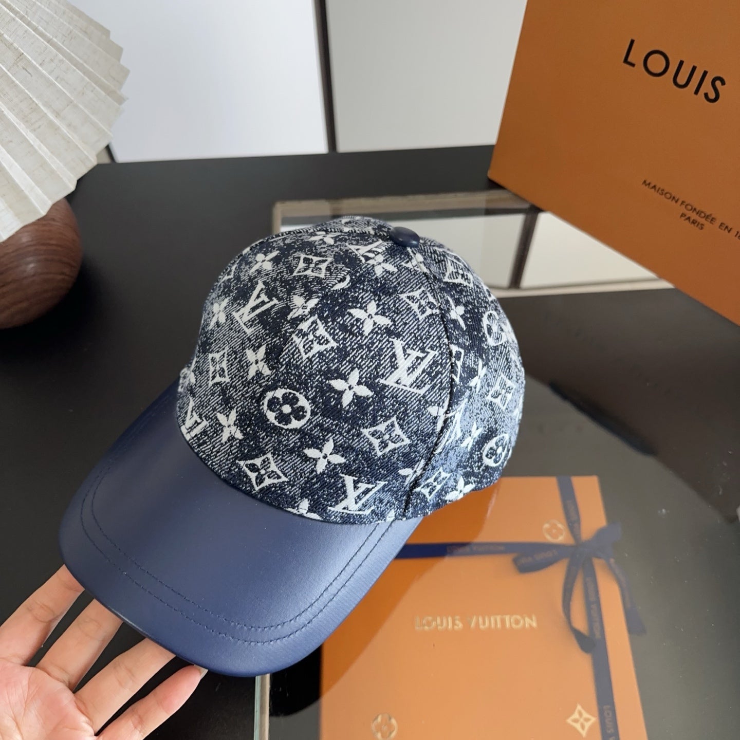 Casquette Louis Vuitton – Monogramme Denim Bleu Marine