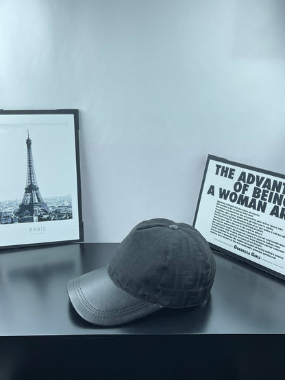Casquette Fendi Noire Visière Cuir