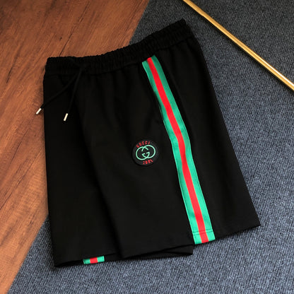 Short Gucci GG 1921 Noir Bandes Vertes