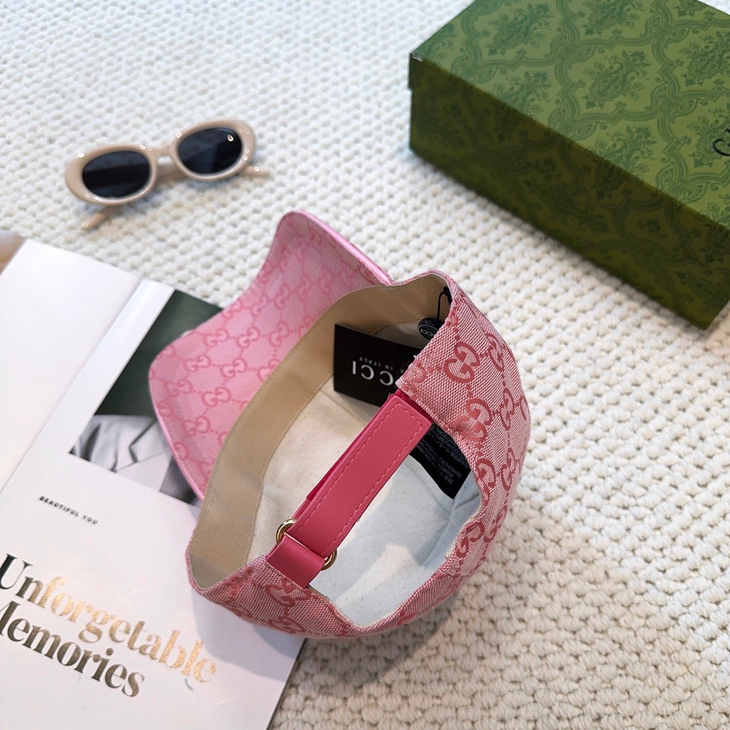 Casquette Gucci GG Canvas Rose