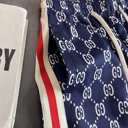 Short Gucci GG Canvas Bleu Marine