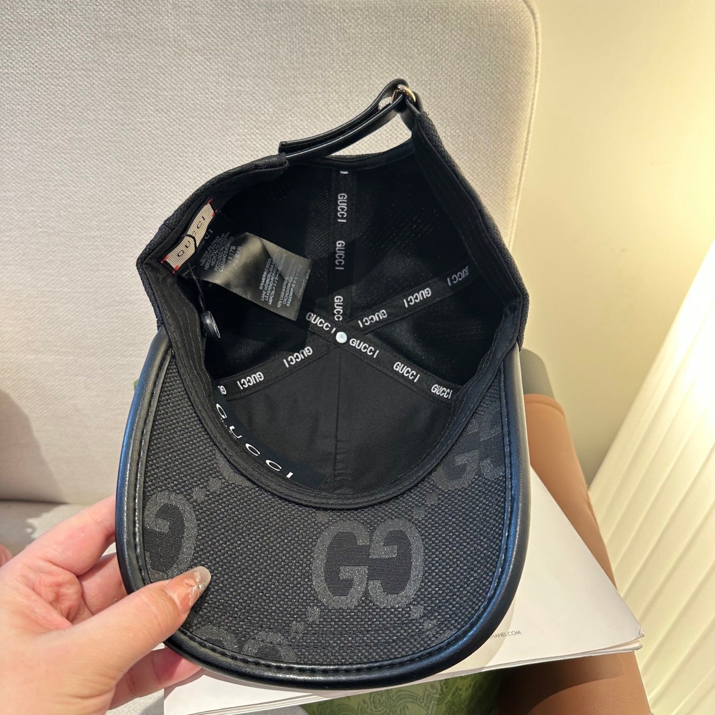 Casquette Gucci Grand Logo Noir
