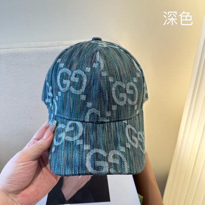 Casquette Gucci GG Denim Bleu Foncé