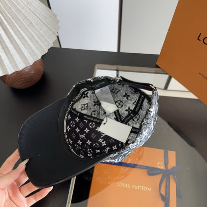 Casquette Motif Louis Vuitton Noir
