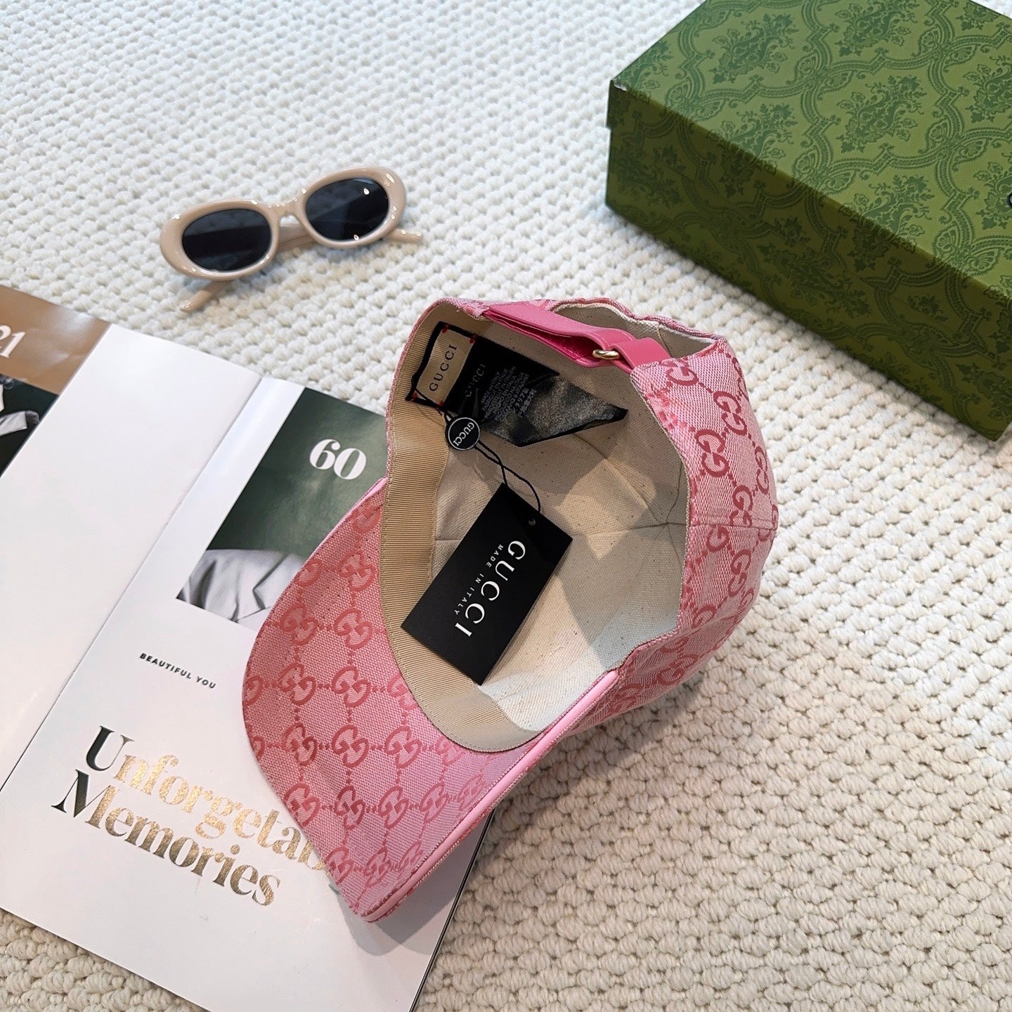 Casquette Gucci GG Canvas Rose