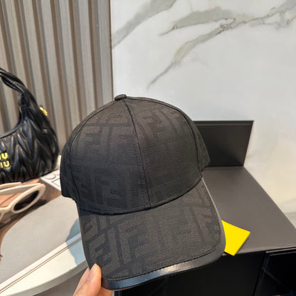Casquette Style Fendi – Monogramme FF Noire