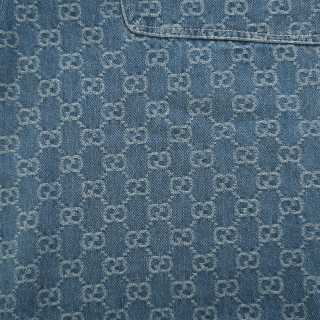 Short Gucci GG Canvas Denim Bleu