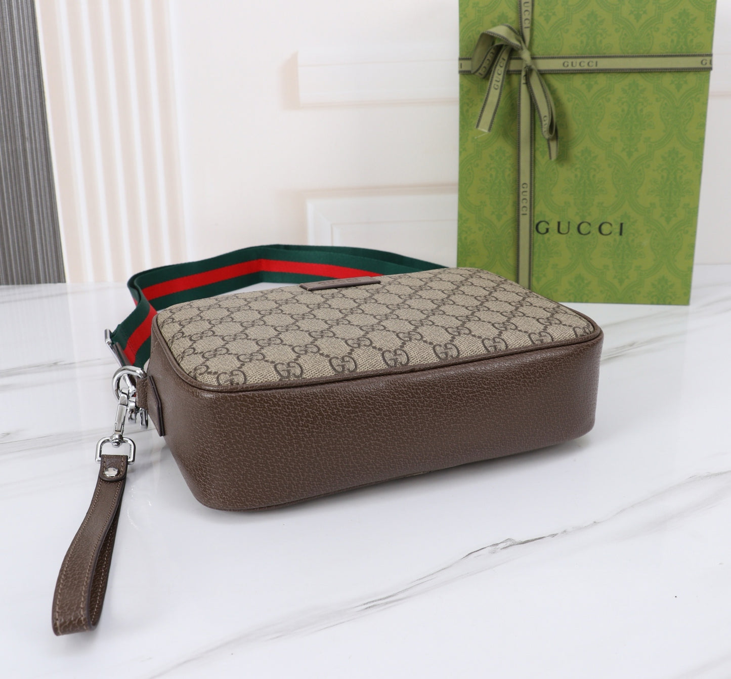 Sac Bandoulière Gucci GG Supreme Beige