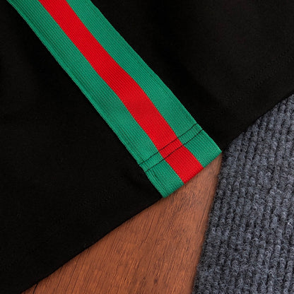 Short Gucci GG 1921 Noir Bandes Vertes