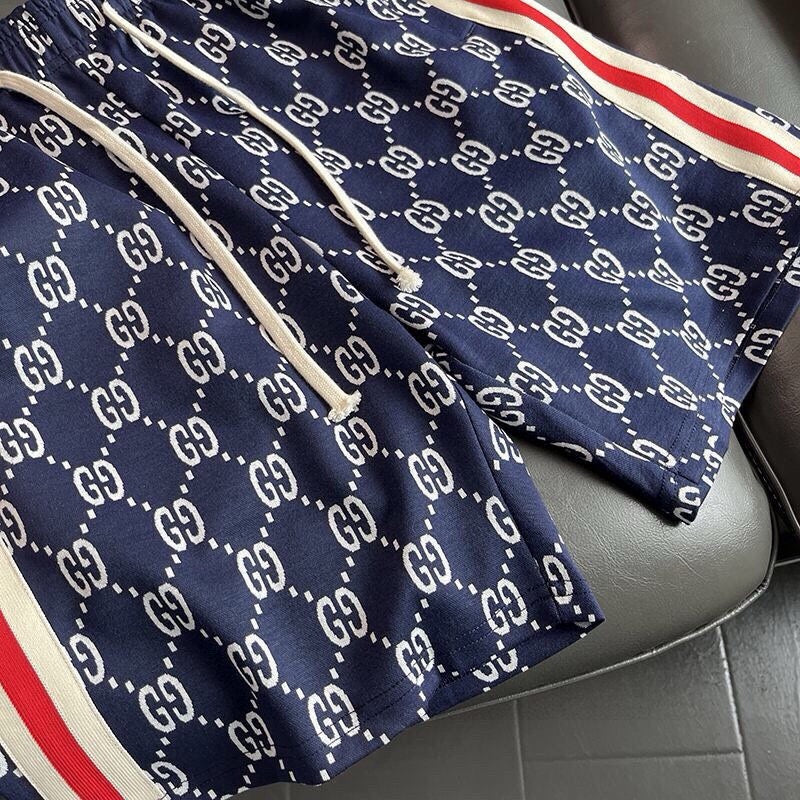 Short Gucci GG Canvas Bleu Marine