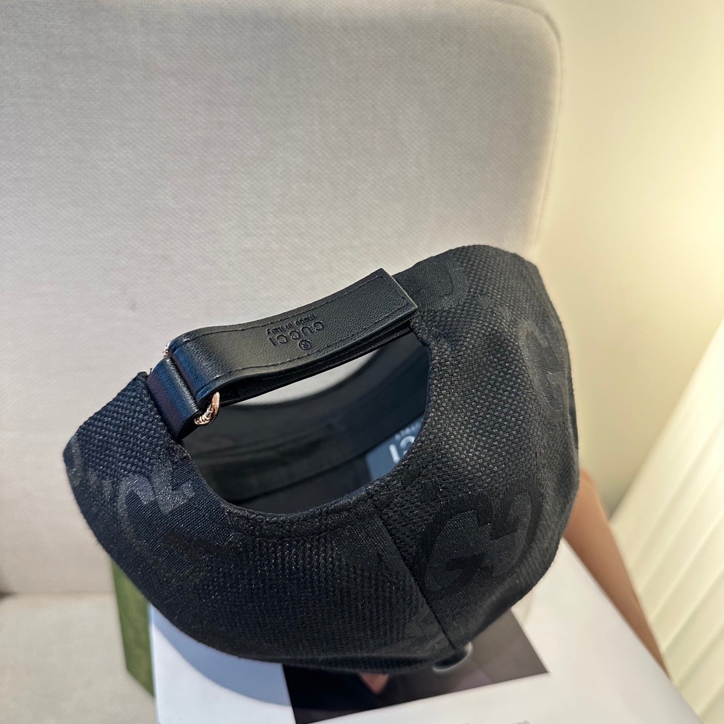Casquette Gucci Grand Logo Noir