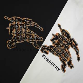 T-shirt Burberry – Grande Broderie Équestre Tartan