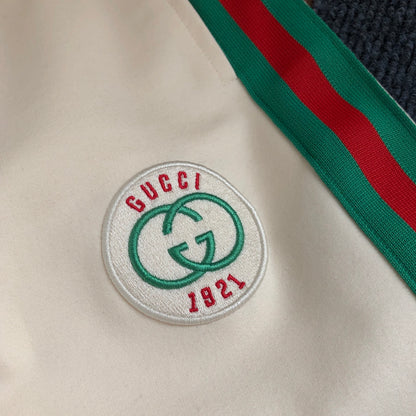 Short Gucci GG 1921 Crème Bandes Vertes