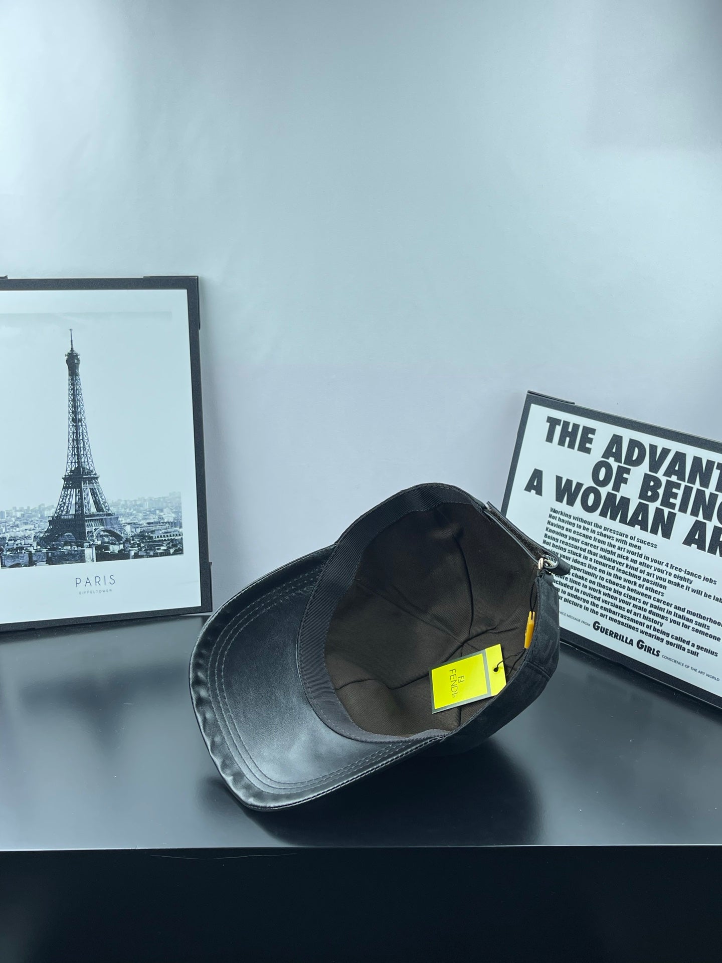 Casquette Fendi Noire Visière Cuir
