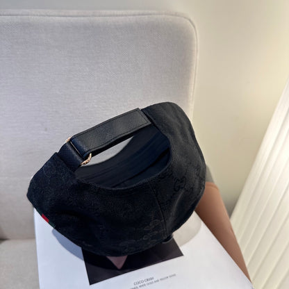 Casquette Gucci GG Supreme Noire Bande Web