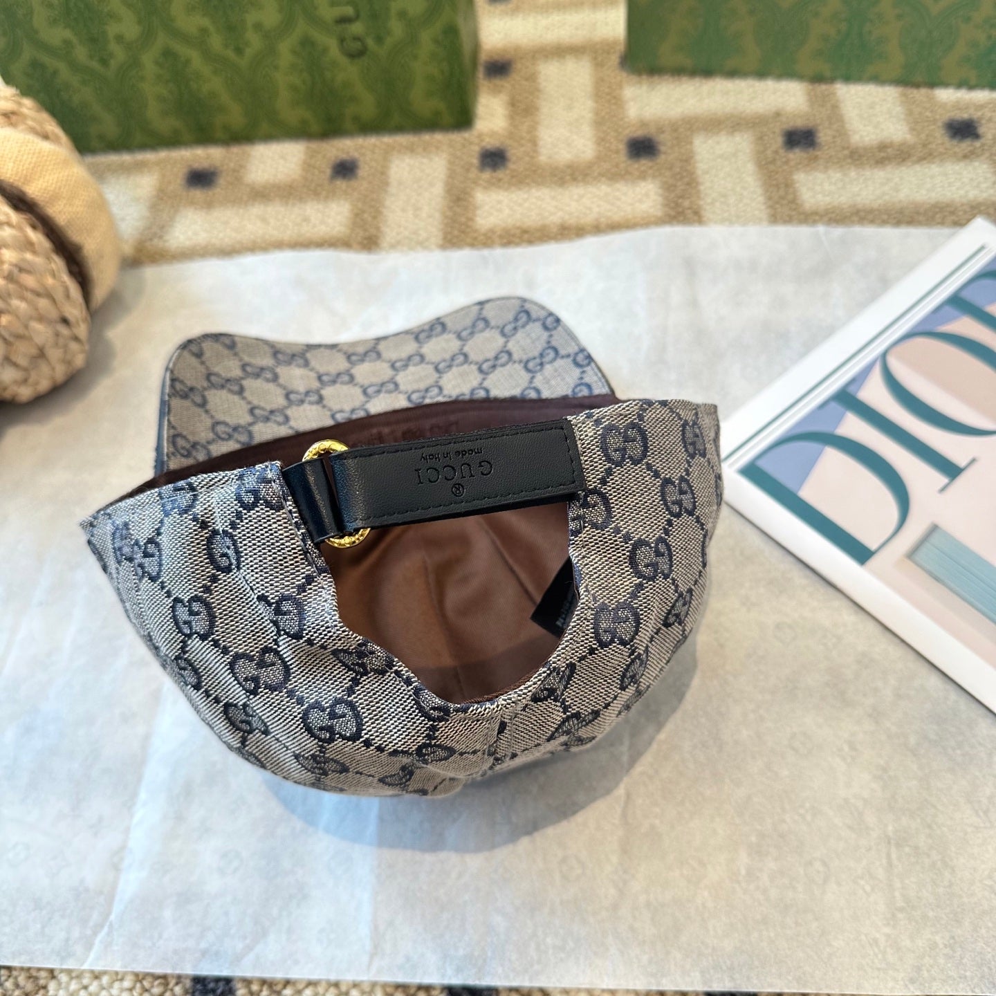 Casquette Gucci Bleu Gris
