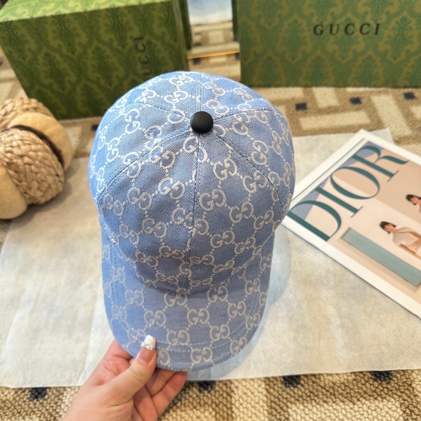Casquette Gucci Bleu