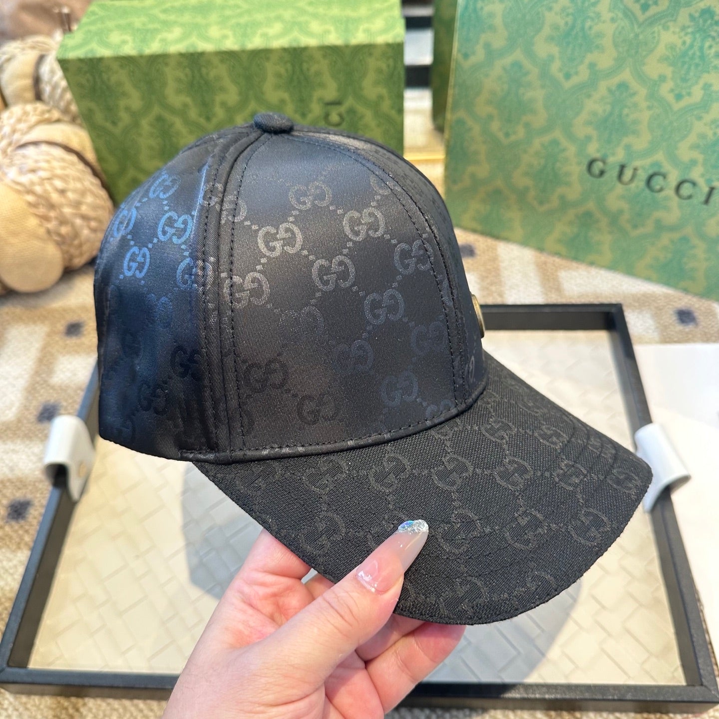 Casquette Gucci GG Supreme Noire