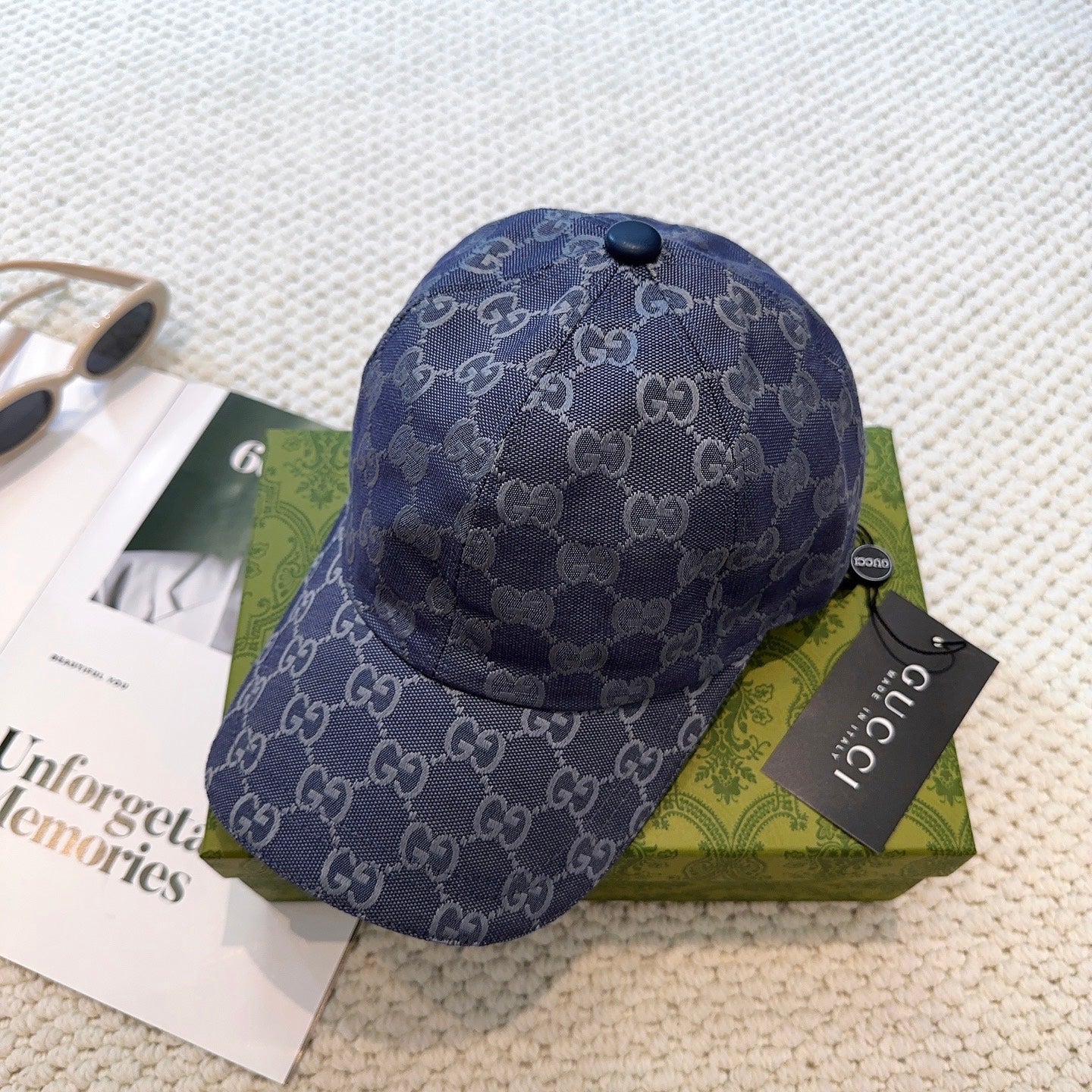 Casquette Gucci GG Canvas Bleu Marine