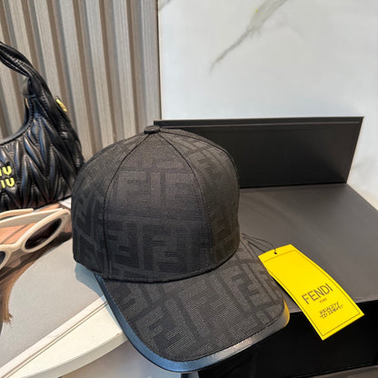 Casquette Style Fendi – Monogramme FF Noire