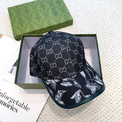 Casquette Gucci – Noir & Motif Gris