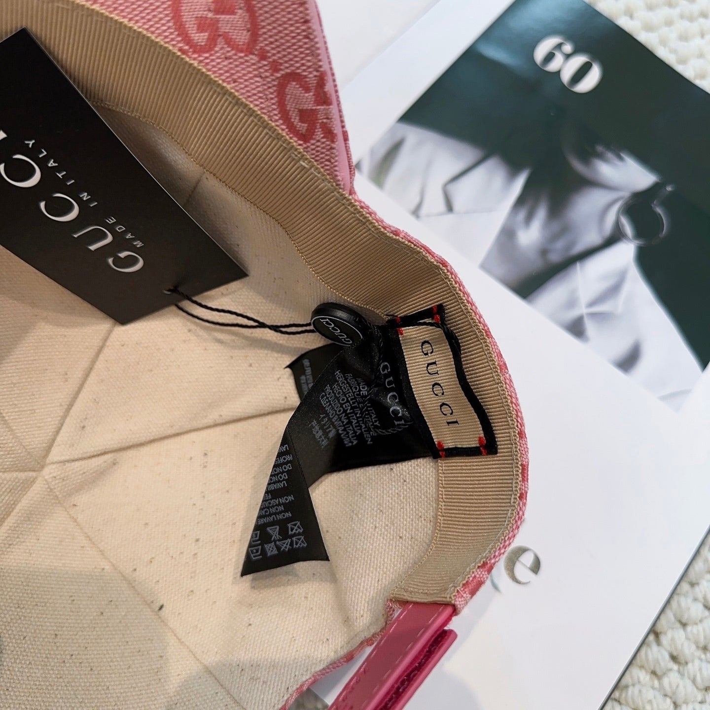 Casquette Gucci GG Canvas Rose
