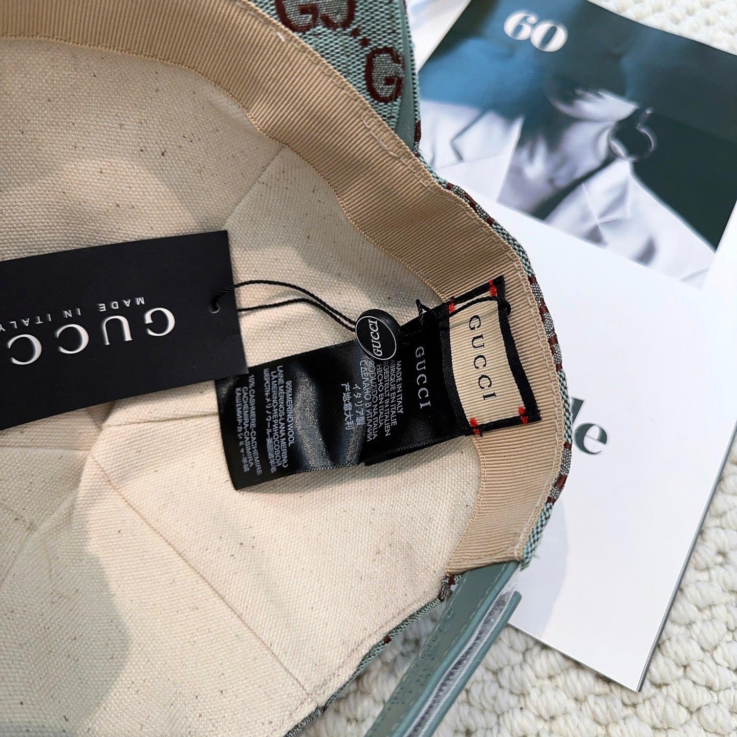 Casquette Gucci GG Canvas Bleu Ciel