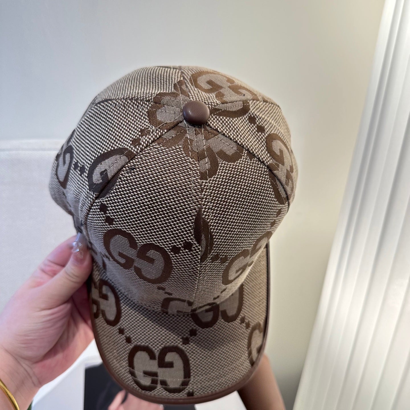 Casquette Gucci Grand Logo Marron