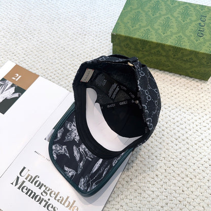 Casquette Gucci – Noir & Motif Gris
