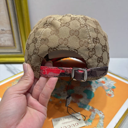 Casquette Gucci Fraise Marron