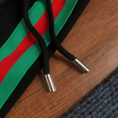 Short Gucci GG 1921 Noir Bandes Vertes